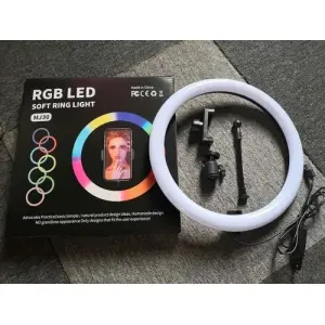 RGB LED Soft Ring Light MJ-30 (30 CM) With 7Ft. Stand