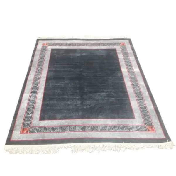 RH34 Grey 172 Cm x 190 Cm 60 Knots Handknotted Nepali Carpet - Image 2