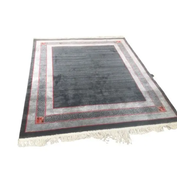 RH34 Grey 172 Cm x 190 Cm 60 Knots Handknotted Nepali Carpet - Image 3