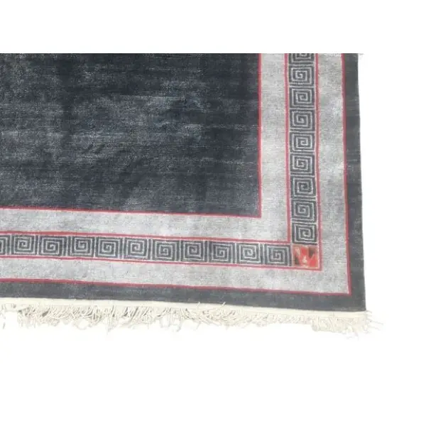RH34 Grey 172 Cm x 190 Cm 60 Knots Handknotted Nepali Carpet - Image 5