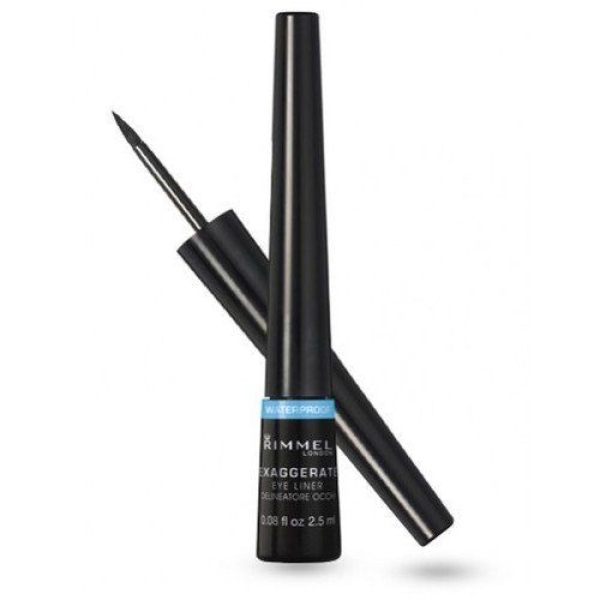 Rimmel London Exaggerate Black Liquid Eye Liner, Packaging Size: 2.5mL - Image 2