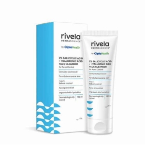 Rivela Dermascience 2% Salicylic Acid + Hyaluronic Acid Face Cleanser 100ml