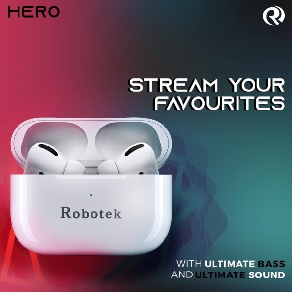 Robotek True Wireless Hero TWS 5-6 Hours Playtime Earbuds - Image 3