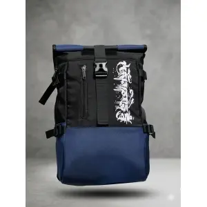 Roll Top Water Resistant Backpack | Stylish Travel & College Bag | Laptop Compatible | Multi-Pocket Design