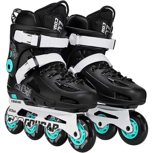 Roller Skets /Cougar Roller Skate Shoe/ Cougar Model 307 For Adult Adjustable Roller Skates with 4 Illuminating Pu Wheels