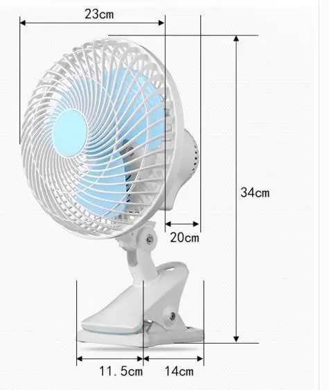 Rongxin Europe Plug Portable Mini Clip Fan Or Table Fan 3 Blades - Image 3