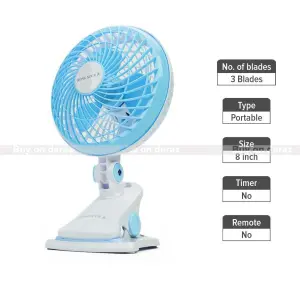 Rongxin Europe Plug Portable Mini Clip Fan Or Table Fan 3 Blades