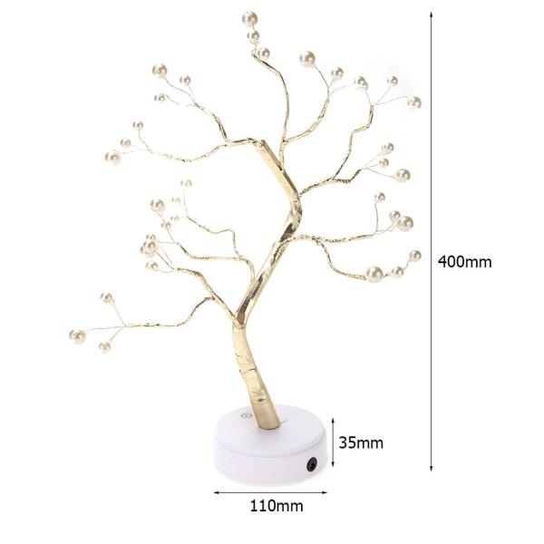 Room Warm Light Tree Decor 36 Pearls LED,Battery/USB Operated - Image 3