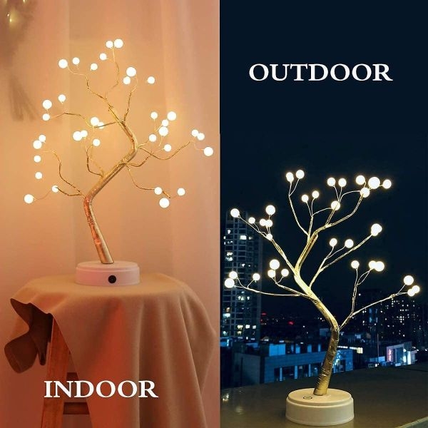 Room Warm Light Tree Decor 36 Pearls LED,Battery/USB Operated - Image 4