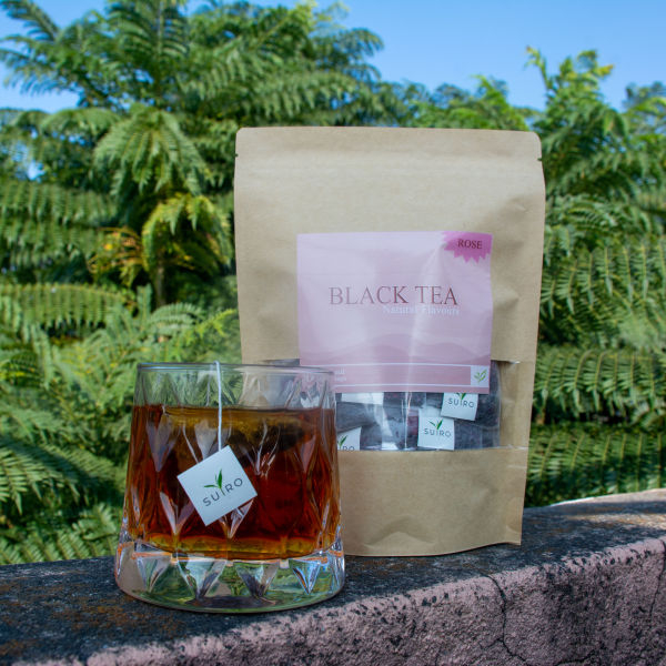 Rose Black Tea Natural Flower Blend For Glowing Skin, Relaxation and Heart Health - Suiro Teas 30 Tea Bags - Image 3