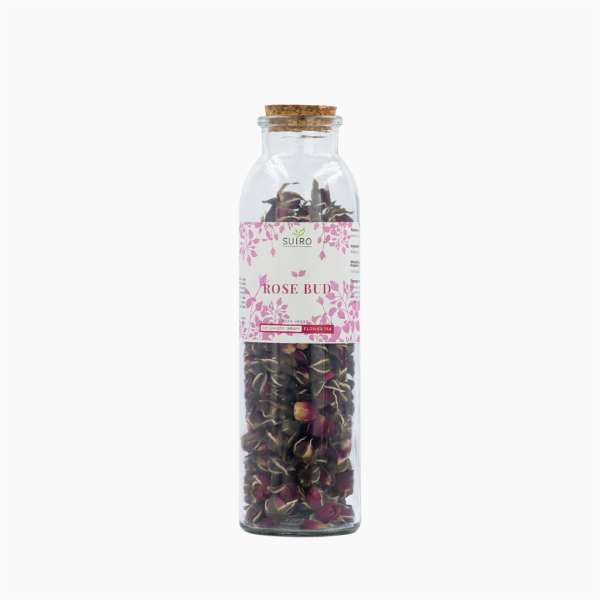 Rose Bud Tea For Fertility, Pregnancy And Skin - 50GMS Glass Jar Pack - Suiro Teas - Image 4