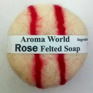Rose Felted Soap