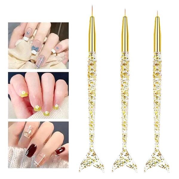 Rose Gold Metallic Nail Art Pen Set - Image 2