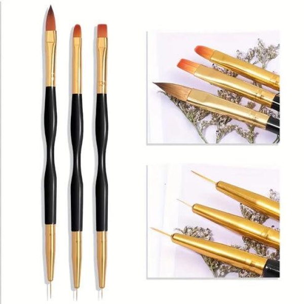 Rose Gold Metallic Nail Art Pen Set - Image 3