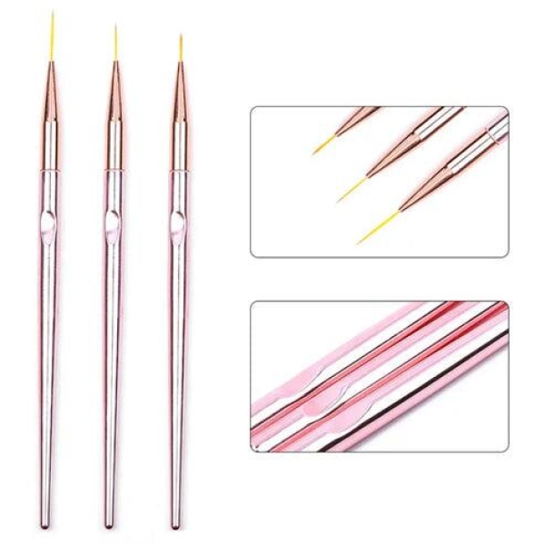 Rose Gold Metallic Nail Art Pen Set - Image 6