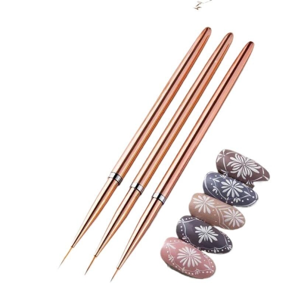 Rose Gold Metallic Nail Art Pen Set - Image 7