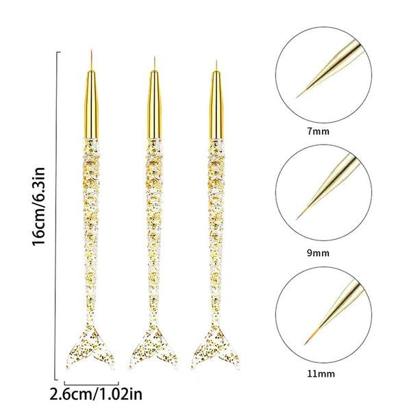 Rose Gold Metallic Nail Art Pen Set - Image 8