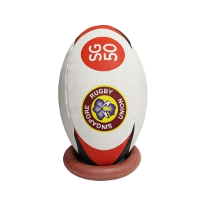 Rugby Ball in Red-White Color