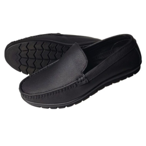 Run Shoes Black Moccasin Loafers (2332)
