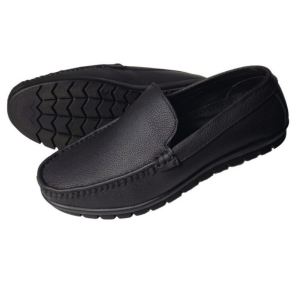 Run Shoes Black Moccasin Loafers (2332)
