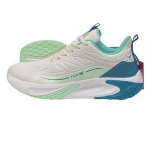 Run Shoes White/Green Sports Shoes For Men (7184)