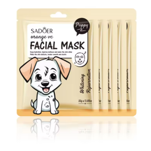 SADOER Cartoon Fresh Fruit Facial Masks Pack Of 3 Moisturizing Soothing Brightening Hydrating Face Mask for Facial Skin Care