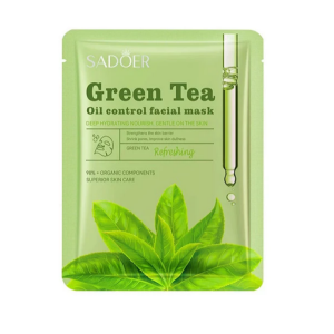 SADOER Green Tea Oil Control Facial Mask 25g Pack Of 3