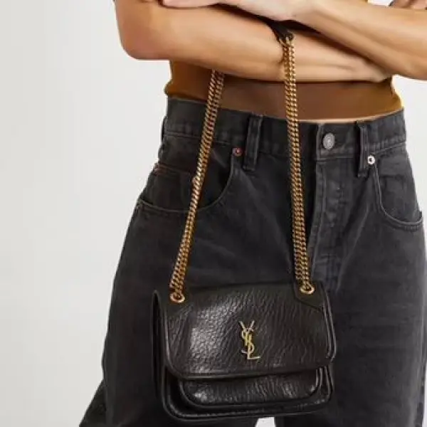Saint Laurent Niki Mini Leather Shoulder Bag - Image 3
