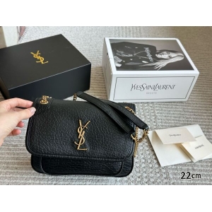 Saint Laurent Niki Mini Leather Shoulder Bag