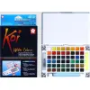 Sakura Koi 48 Colors Pocket Watercolor Set with Long Water Brush | Professional Artist & Travel Friendly Water Colours