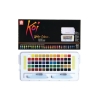 Sakura Koi 60 Colors Pocket Watercolor Set with Long Water Brush | Premium Professional & Travel Friendly Water Colours