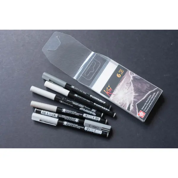 Sakura Koi Coloring Brush Pen Set Of 6 Grey Shades By Mitrata - Image 5