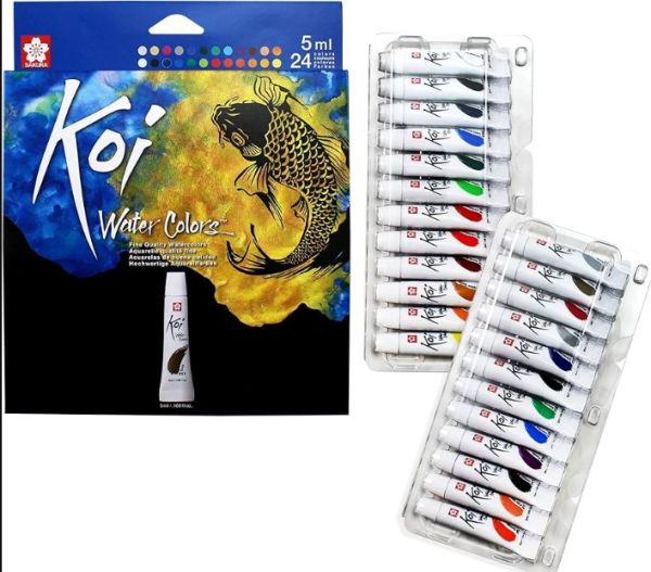 Sakura KOI Water Colors – 5ml Tube | for Artists & Students set of 24 Colors - Image 3