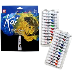 Sakura KOI Water Colors – 5ml Tube | for Artists & Students set of 24 Colors