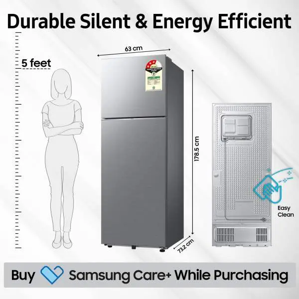 SAMSUNG 350 Litres Bespoke 5 In 1 Convertible AI WiFi Double Door Refrigerator RT38DG5A6BS8HL - Image 5
