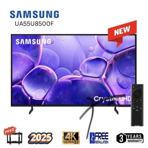 SAMSUNG 55 inch 4K Crystal UHD Led Tv UA55U8500F Bezel-less design | 4K Upscaling | MultiVoice Assistant