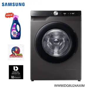 SAMSUNG 9 Kg Washing Machine With AI Control Eco Bubble WiFi WW90DG6U24AXIM