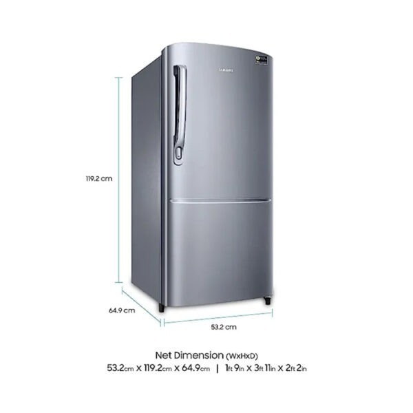 SAMSUNG 192L Single Door Refrigerator with Digital Invertor (RR20C2412S8/IM) 2