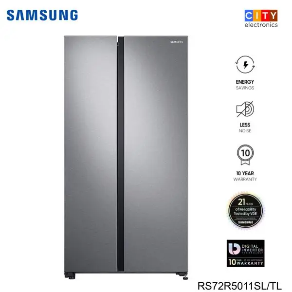 SAMSUNG RS72R5011SL - 700 Litres Inverter Side By Side Refrigerator With SpaceMax™ Technology - Image 2
