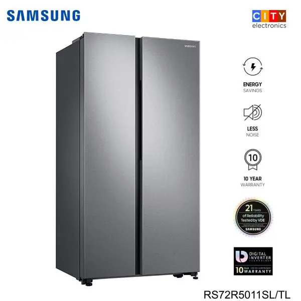 SAMSUNG RS72R5011SL - 700 Litres Inverter Side By Side Refrigerator With SpaceMax™ Technology - Image 3