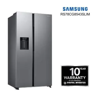 SAMSUNG RS78CC8543SL/IM 633 Litres SBS 5-1 Convertible DIT Twin Cooling Plus™ Refrigerator