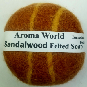 Sandalwood Felted Soap