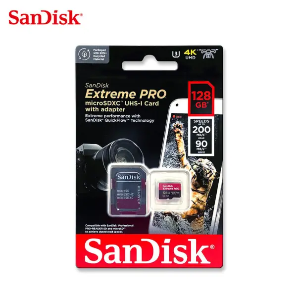 Sandisk 128GB Extreme Pro MicroSDXC 200MB/s - Image 2