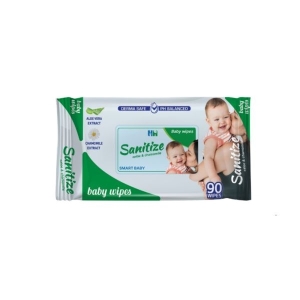 Sanitize +aloe & chamomile Smart baby wipes (90 sheets)