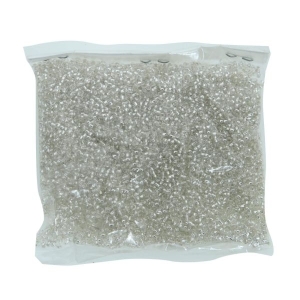 Seed Bead & Miyuki Japanese Round Rocailles Glass Seed Beads For Women - Silver | 100 Gram | Fashion Beads For Pote