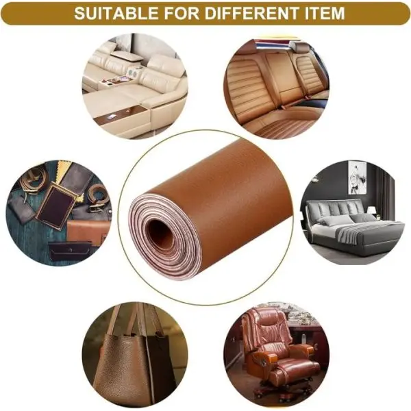 Self-Adhesive Leather Repair Patch for Furniture Sofas Car Seats Chair Patches Cover - Image 2