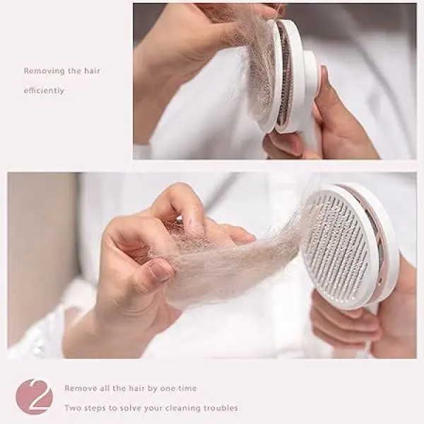 Self Cleaning Slicker Brush Cat Brush Dog Comb - Image 3