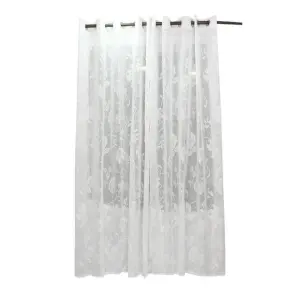 Self Embossed Net Curtain - 1 Pc (60 X 84 Inches)