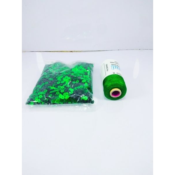 Sequins Sitara For Embroidery 100 Grams With Embroidery Thread 5MM - Image 3