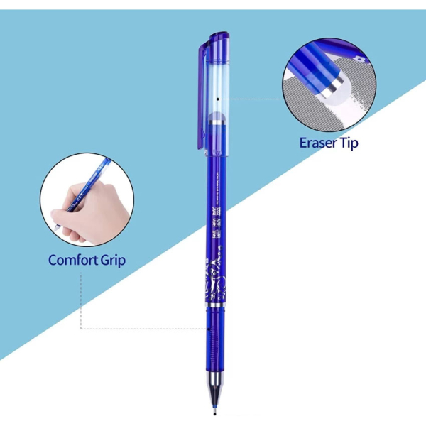 Set Of 2 Pen With 20 Erasable Blue Ink Refill - Image 4